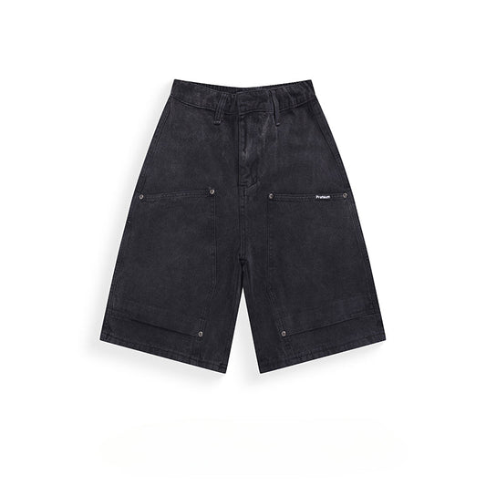 Cargo Lumberjack Loose Pocket Shorts - Thrashink