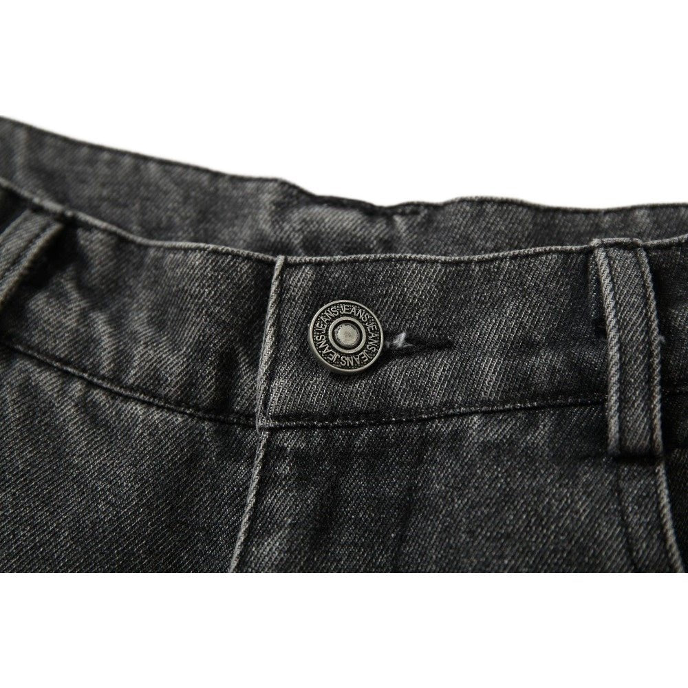 Cartoon Graffiti Print Gradient Jeans - Thrashink