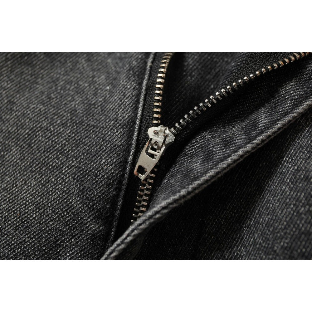 Cartoon Graffiti Print Gradient Jeans - Thrashink