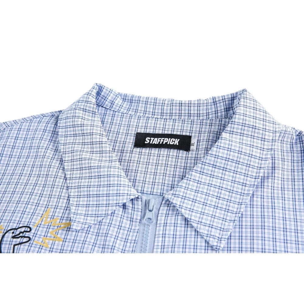 Cartoon Patterned Printed Shirt - Thrashink