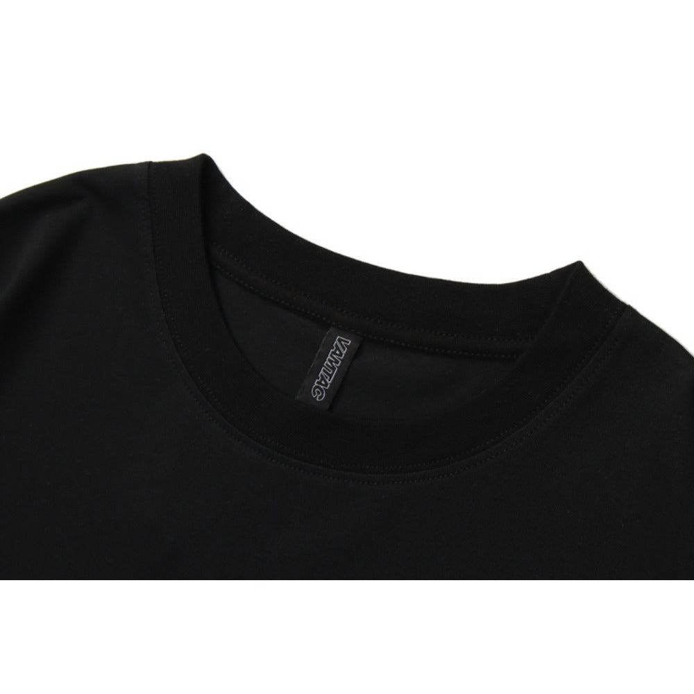 Cat Dog Cartoon Print Short Sleeve T-Shirt - Thrashink