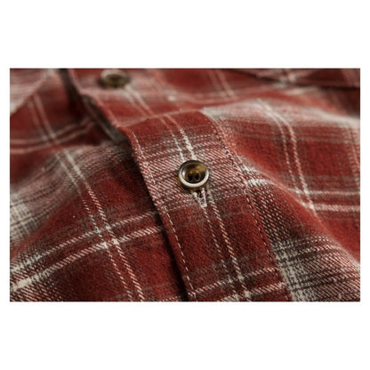 Chest - crossed Patchwork Checked Shirt - Thrashink