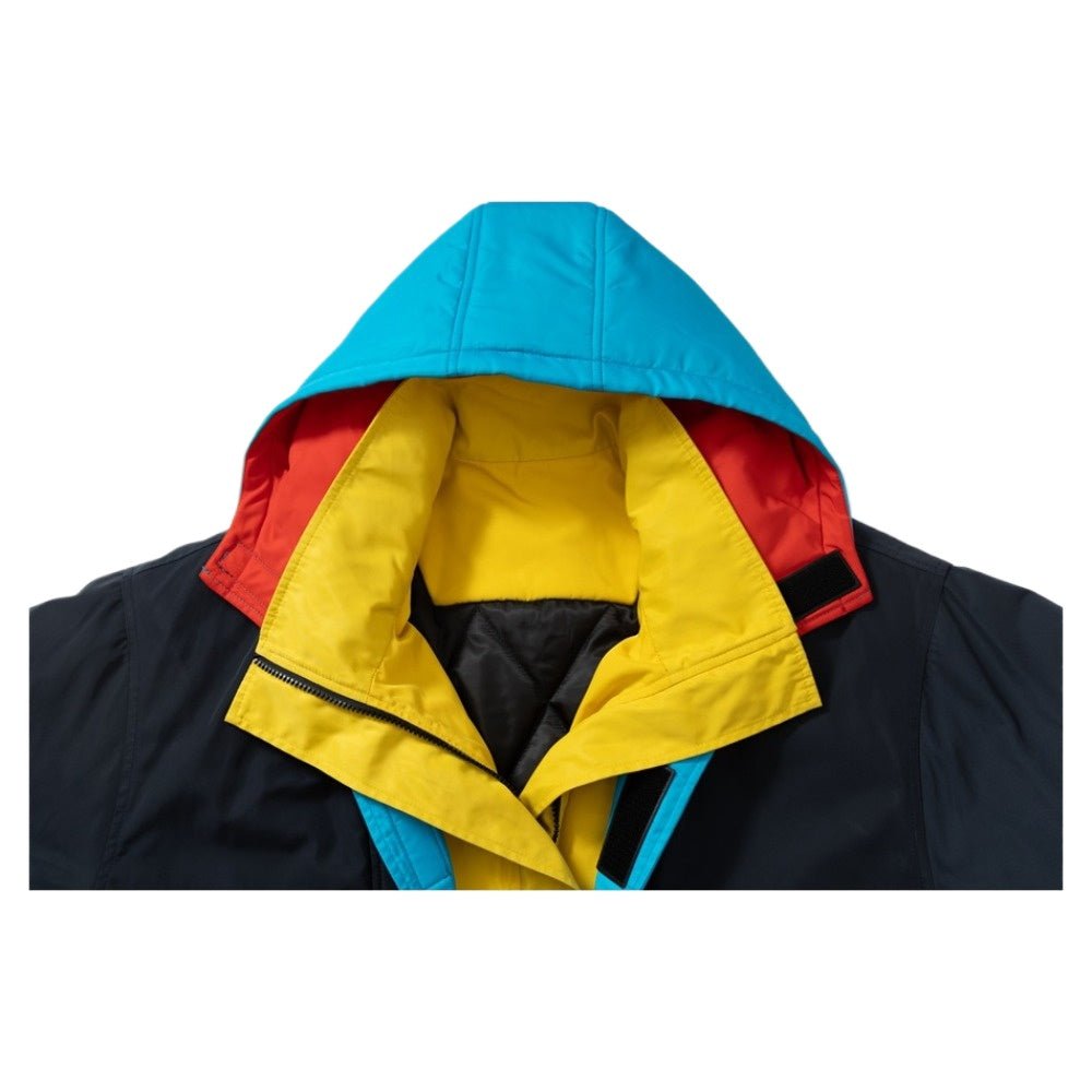 Chromatic Fusion Multi - Layered Workwear Jacket - Thrashink