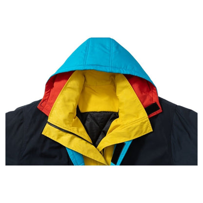 Chromatic Fusion Multi - Layered Workwear Jacket - Thrashink