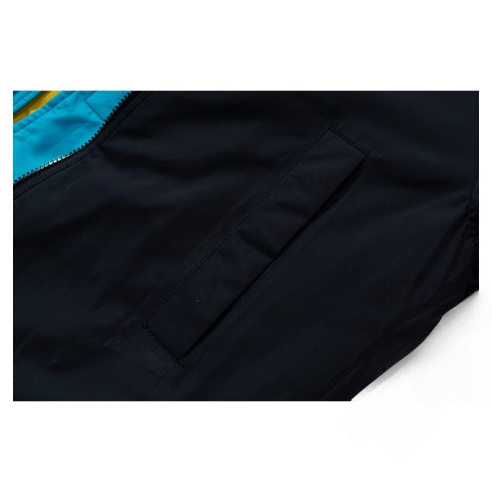 Chromatic Fusion Multi - Layered Workwear Jacket - Thrashink