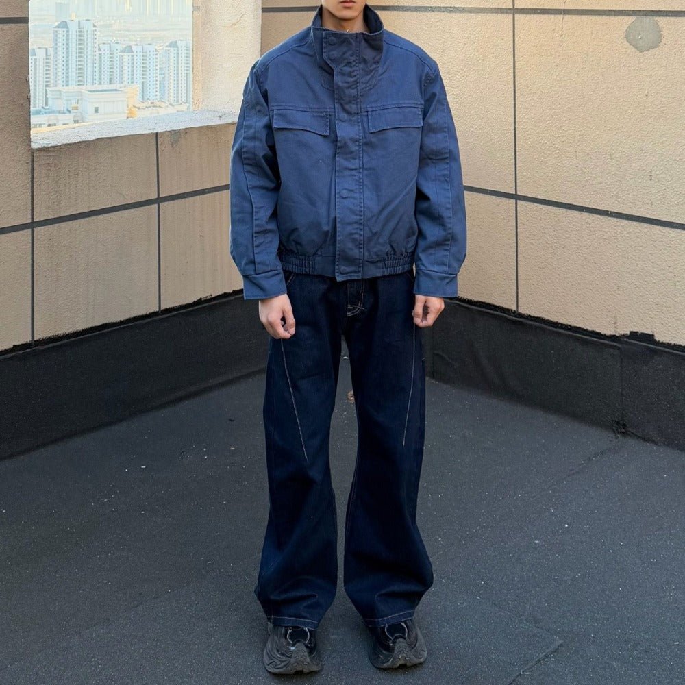 Classic Stand - Collar Cargo Jacket - Thrashink