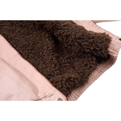 Classic Trucker Pink Vintage Padded Jacket - Thrashink