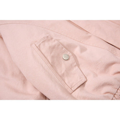 Classic Trucker Pink Vintage Padded Jacket - Thrashink