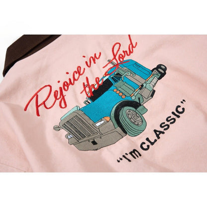 Classic Trucker Pink Vintage Padded Jacket - Thrashink