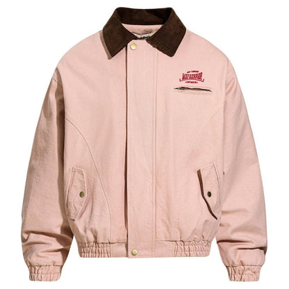 Classic Trucker Pink Vintage Padded Jacket - Thrashink