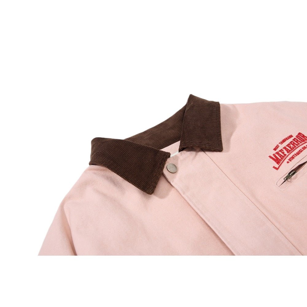 Classic Trucker Pink Vintage Padded Jacket - Thrashink