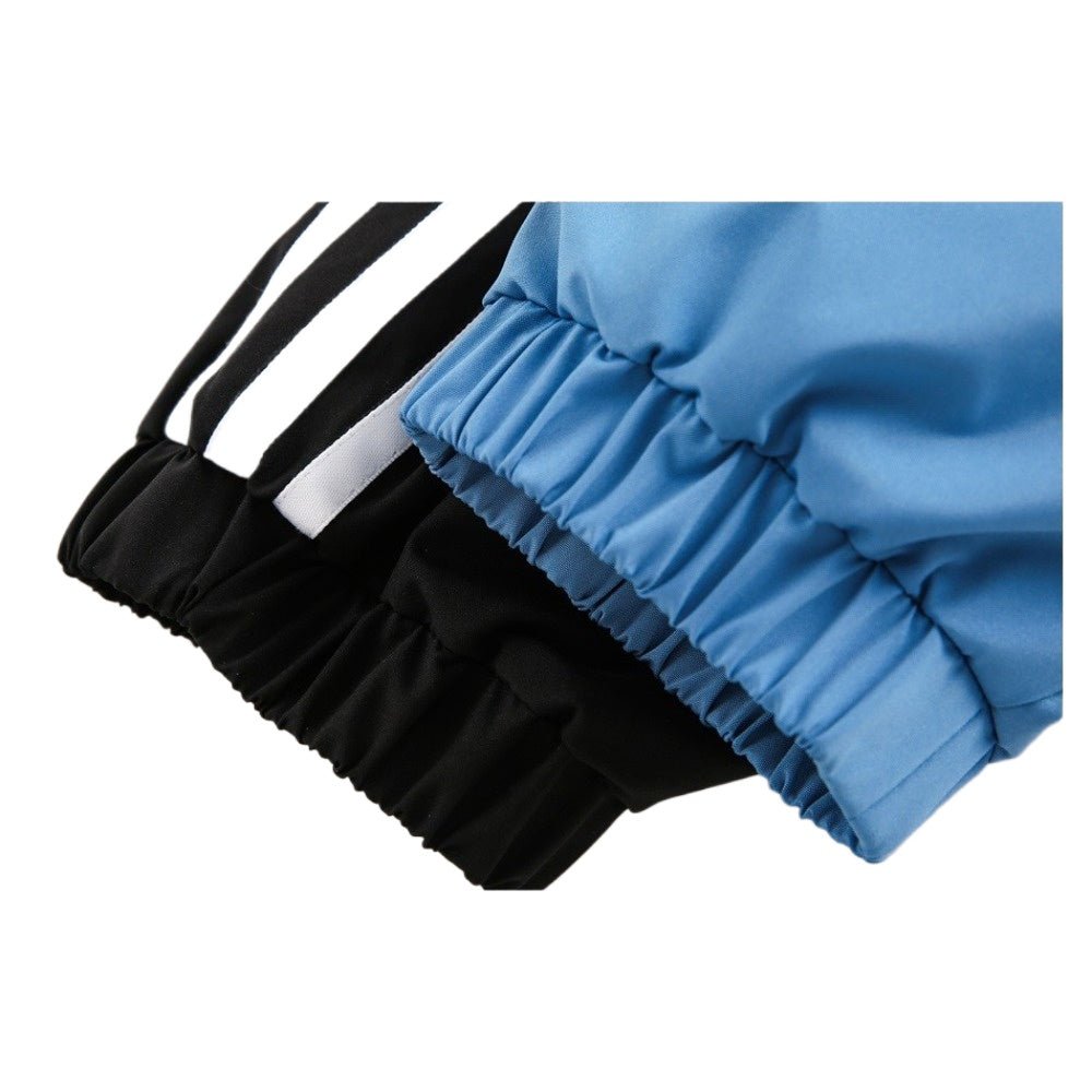 Color - block Striped Sports Jacket - Thrashink