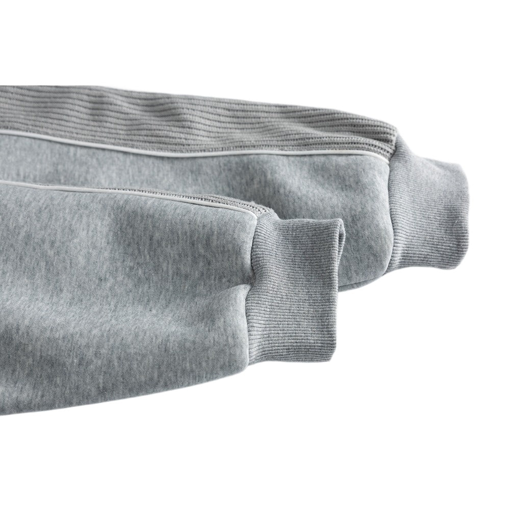 Contrast Sleeve Zip Stand - Collar Track Jacket - Thrashink