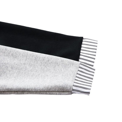 Contrast Striped Mock - Layer Sweatshirt - Thrashink