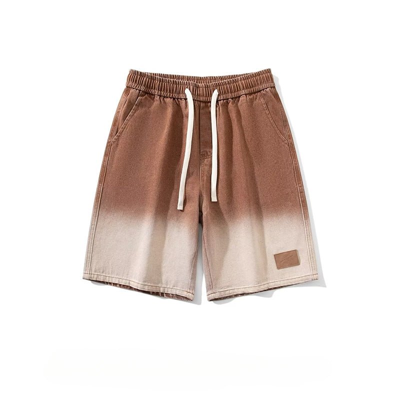 Cool Gradient Denim Shorts - Thrashink