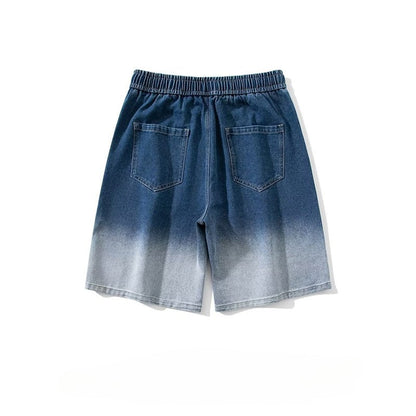Cool Gradient Denim Shorts - Thrashink