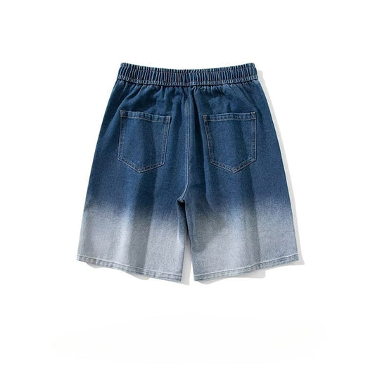 Cool Gradient Denim Shorts - Thrashink