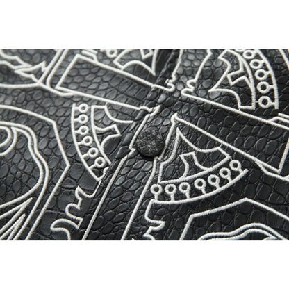 Cross Snake Pattern Jacket - Thrashink