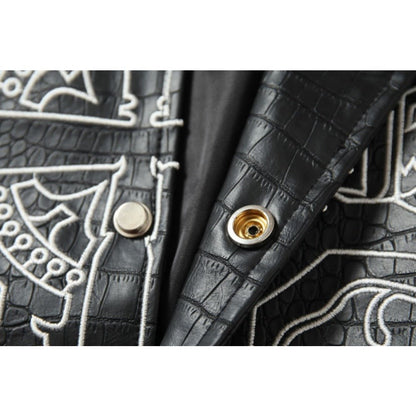 Cross Snake Pattern Jacket - Thrashink