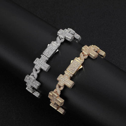 Cross Zircon Bracelet - Thrashink