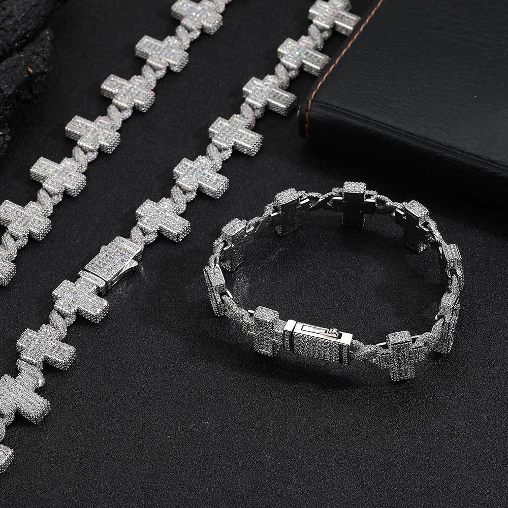 Cross Zircon Bracelet - Thrashink