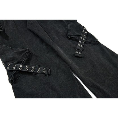 CyberPunk Utility Multi - Pocket Cargo Pants - Thrashink