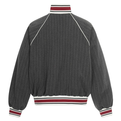 Retro Pinstripe Track Jacket