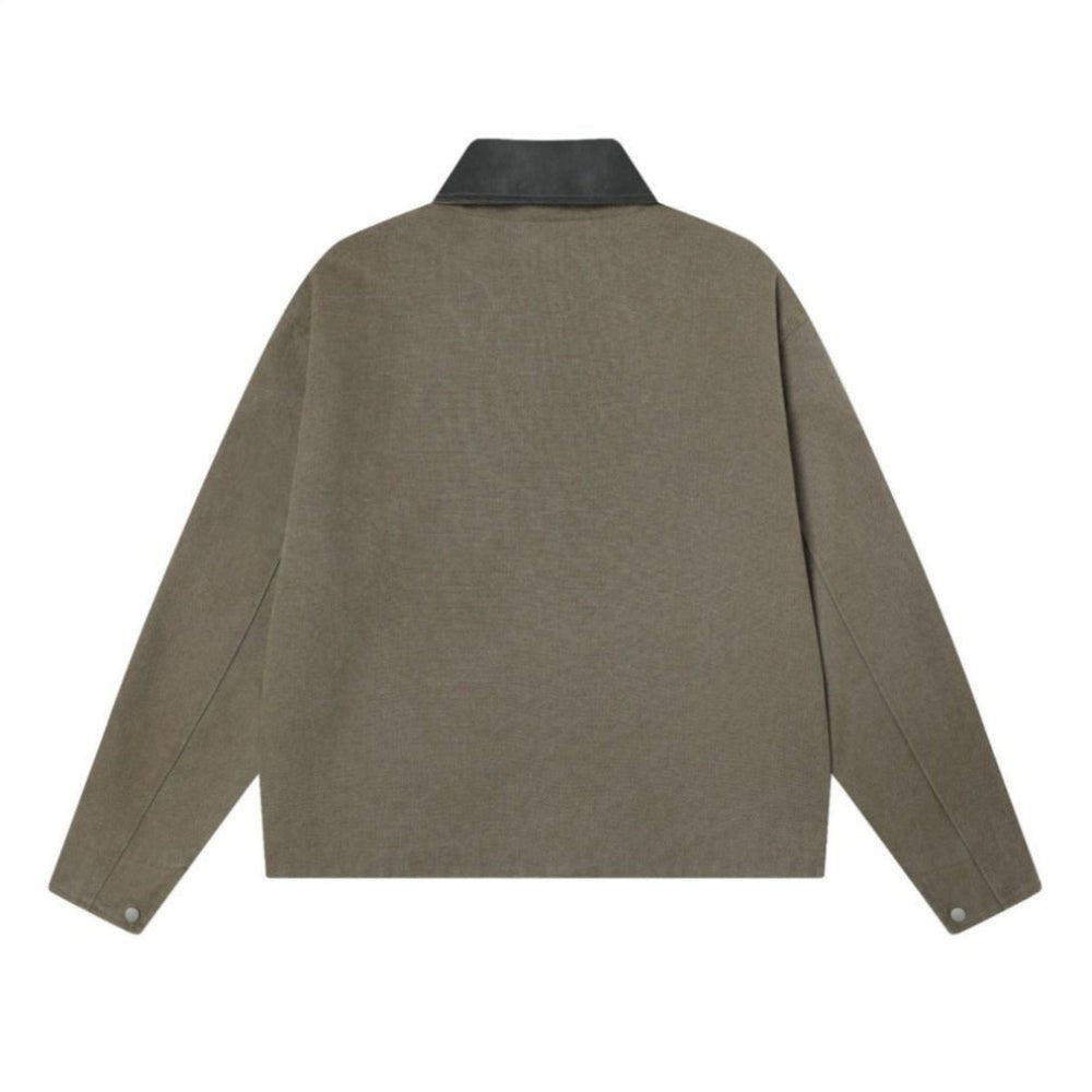 Dancing Bear Embroidered Work Jacket - Thrashink