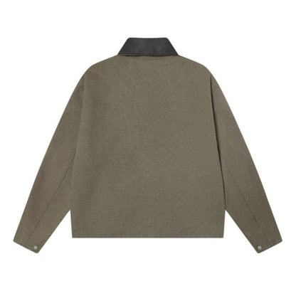 Dancing Bear Embroidered Work Jacket - Thrashink