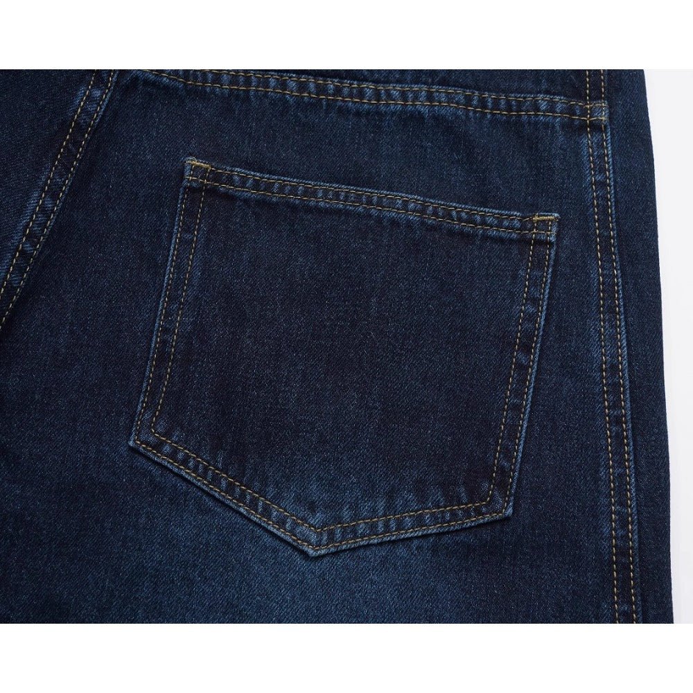 Dark Blue Deconstruction Jeans - Thrashink