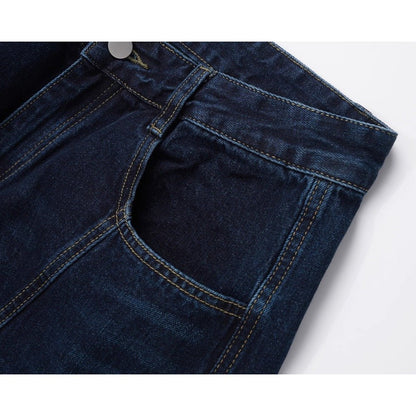 Dark Blue Deconstruction Jeans - Thrashink