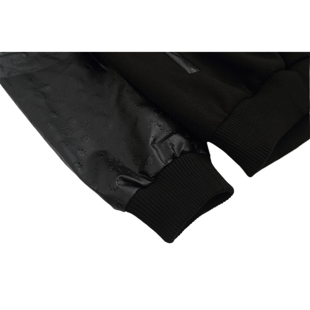 Dark Cupid Embroidered Varsity Jacket - Thrashink