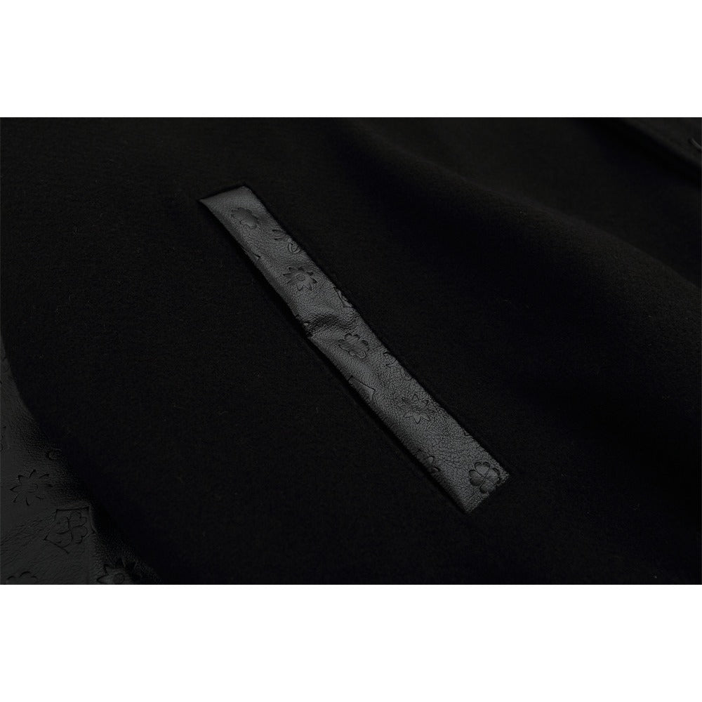 Dark Cupid Embroidered Varsity Jacket - Thrashink