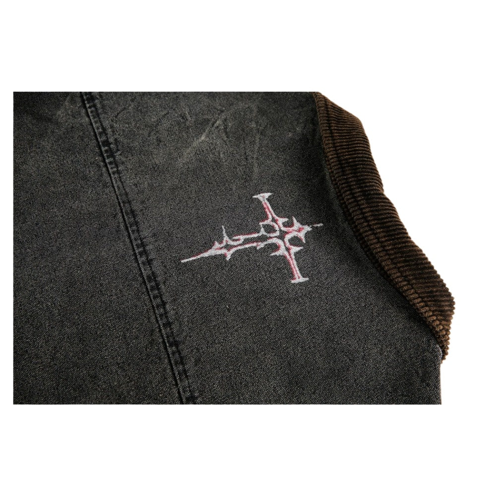 Dark Graffiti Patchwork Jacket - Thrashink