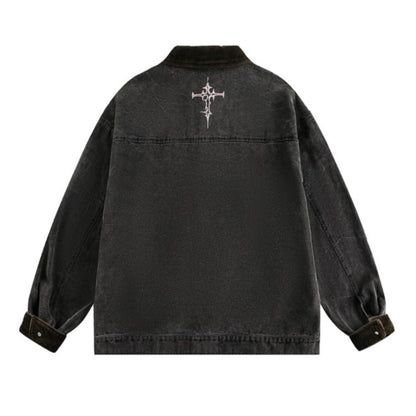 Dark Graffiti Patchwork Jacket - Thrashink