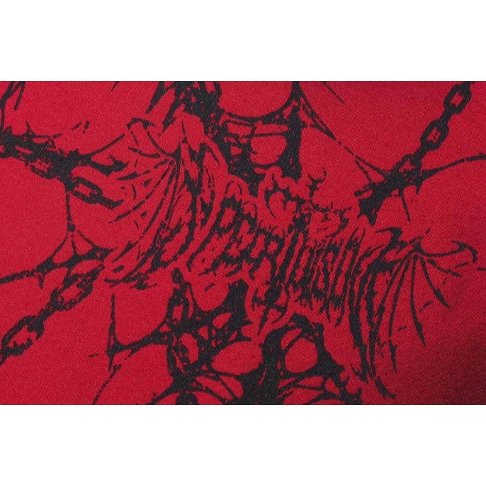 Dark Spiderweb & Chain Graphic Hoodie - Thrashink