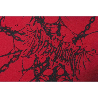 Dark Spiderweb & Chain Graphic Hoodie - Thrashink