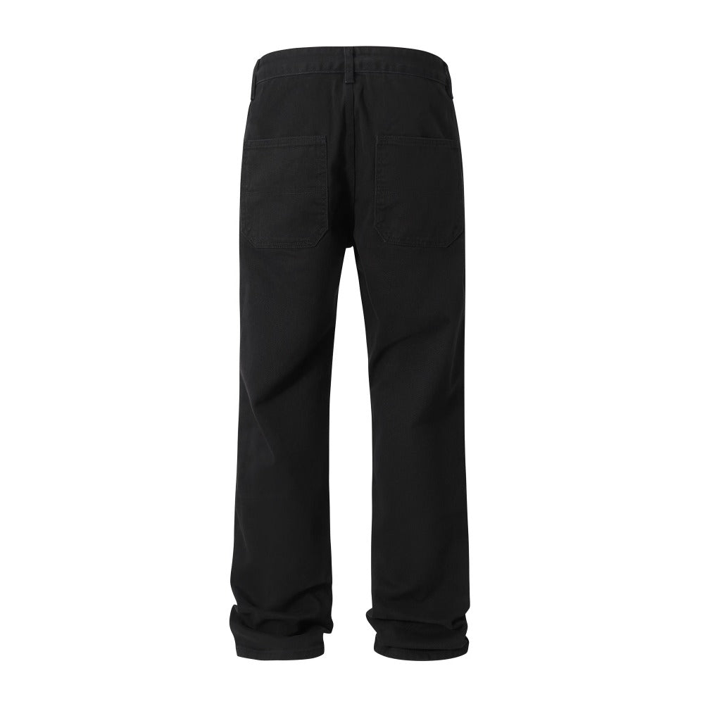 Dark Vintage Knee Logging Jeans - Thrashink