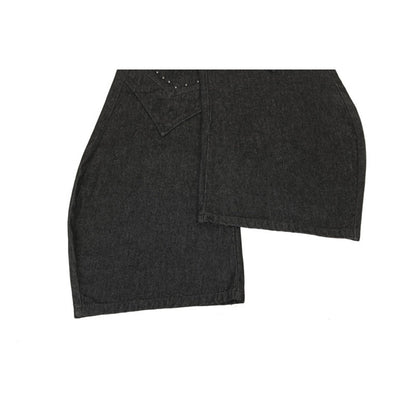 Deconstructed Rivet Scimitar Jeans - Thrashink