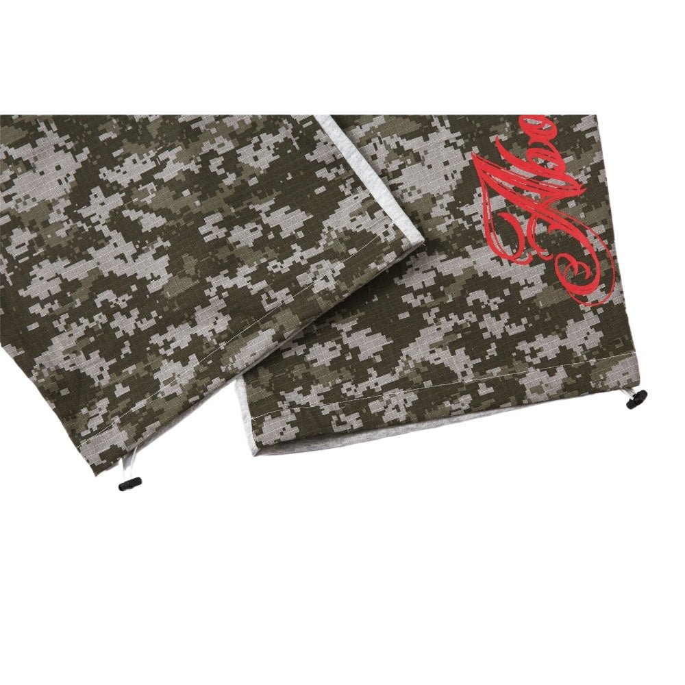 Digital Camo Star Wide - Leg Pants - Thrashink