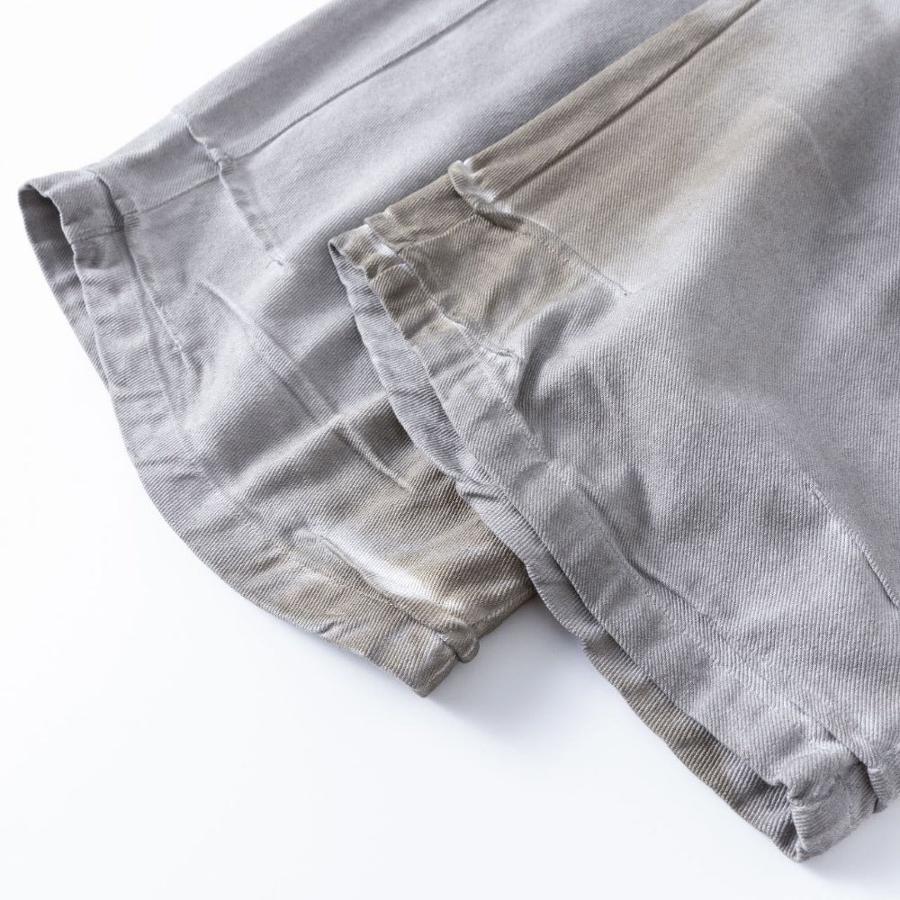 Dirty Wash Pleated Jeans - Thrashink