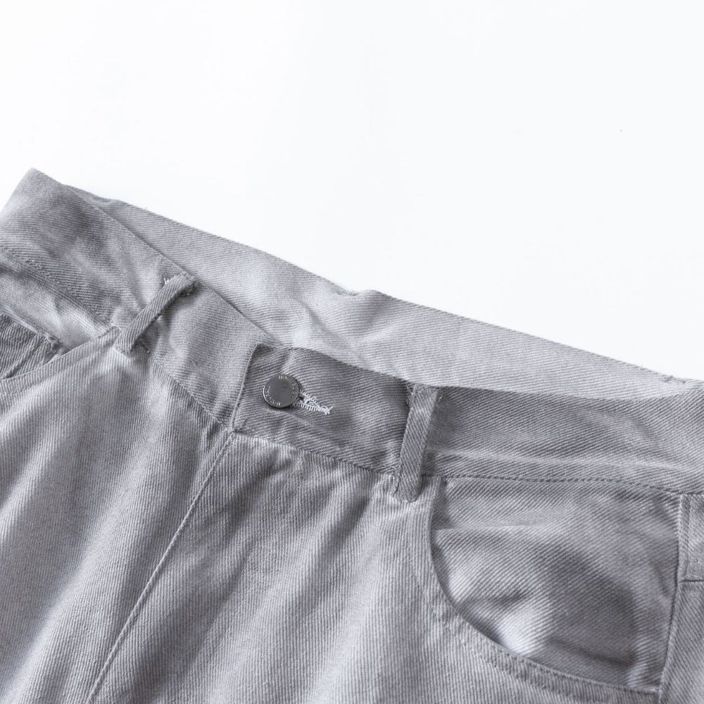 Dirty Wash Pleated Jeans - Thrashink