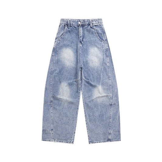 Distressed Light Blue Jeans - Thrashink