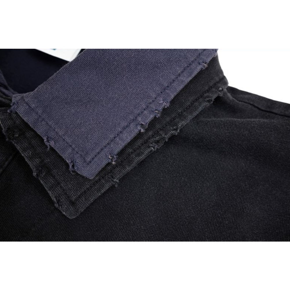 Distressed Ombre Mock Two - Piece Sweatshirt - Thrashink