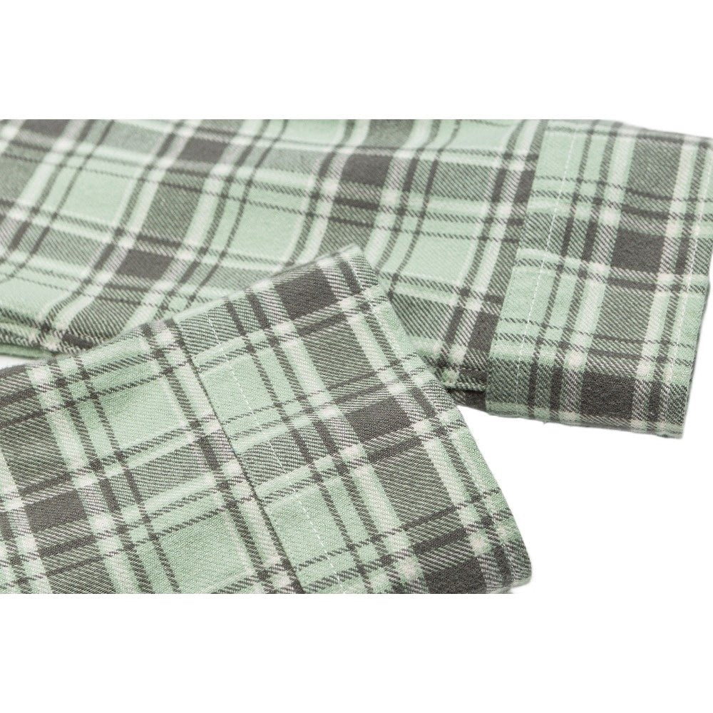 Distressed Plaid Overshirt - Thrashink