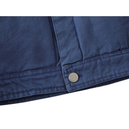 Distressed Thickened Denim Flight Jacket - Thrashink