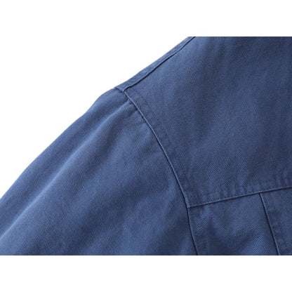 Distressed Thickened Denim Flight Jacket - Thrashink