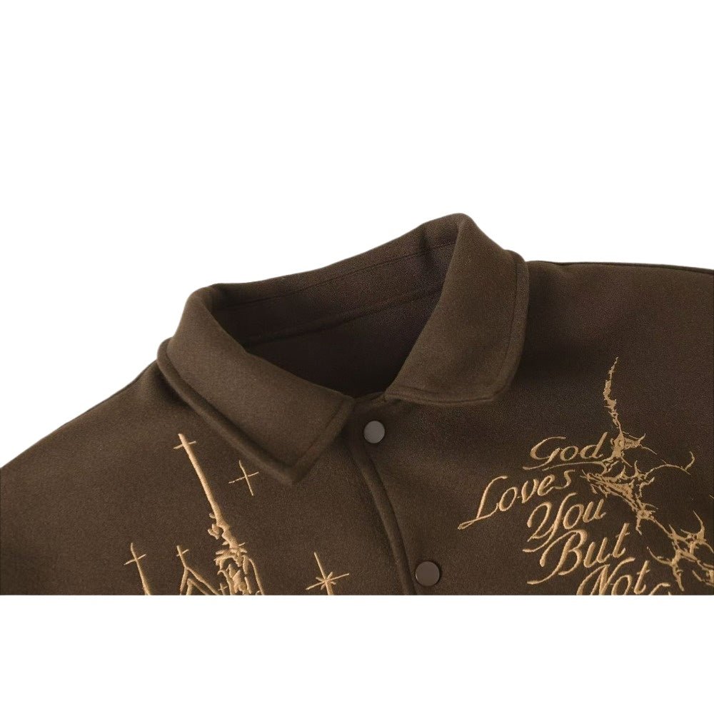 Divine Sin Series Gothic Embroidered Jacket - Thrashink