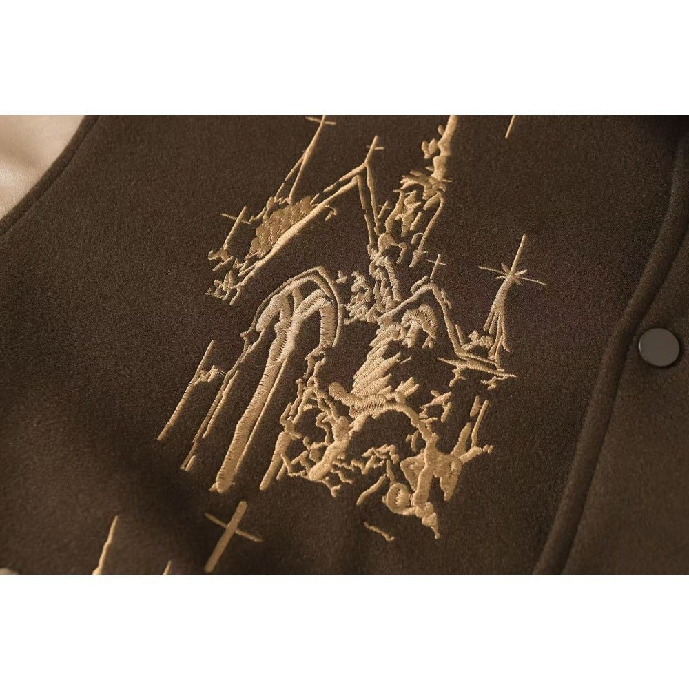 Divine Sin Series Gothic Embroidered Jacket - Thrashink