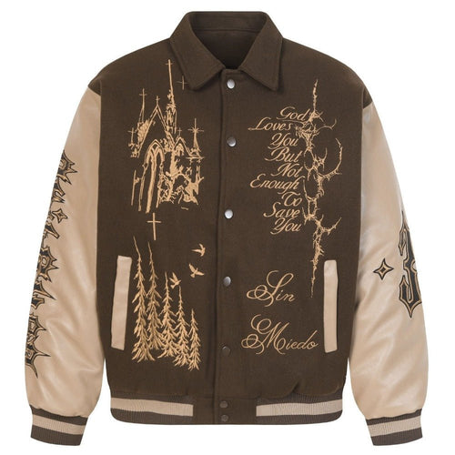 Divine Sin Series Gothic Embroidered Jacket - Thrashink